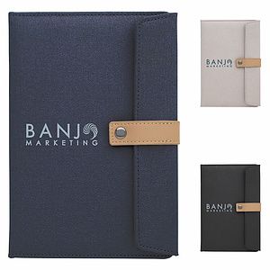 Good Value™ Two-Tone Journal with Leather Closure