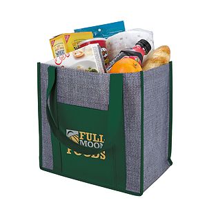 Good Value™ Laminated Heathered Non-Woven Grocery Tote