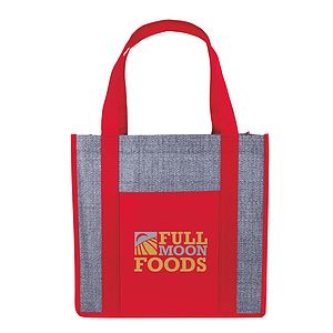 Good Value™ Laminated Heathered Non-Woven Grocery Tote