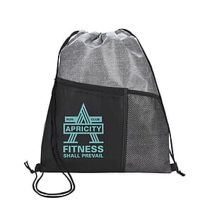 Good Value™ Heathered RPET Non-Woven Drawstring Backpack