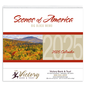Triumph® Calendars Scenes of America Big Block Memo Calendar