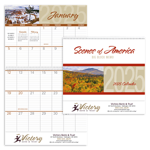 Triumph® Calendars Scenes of America Big Block Memo Calendar