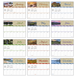 Triumph® Calendars Scenes of America Big Block Memo Calendar