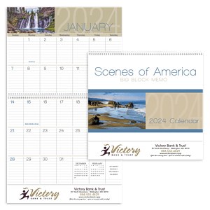 Triumph® Calendars Scenes of America Big Block Memo Calendar