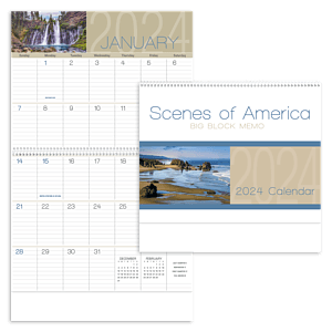 Triumph® Calendars Scenes of America Big Block Memo Calendar