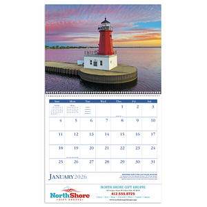 Triumph® Calendars Lighthouses Calendar