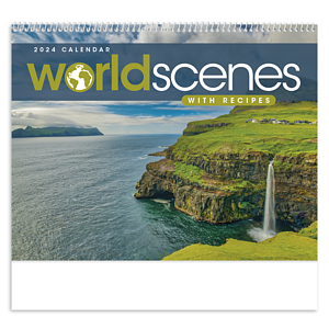 Triumph® Calendars World Scenes with Recipe Calendar