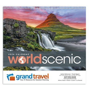 Triumph® Calendars World Scenic Calendar
