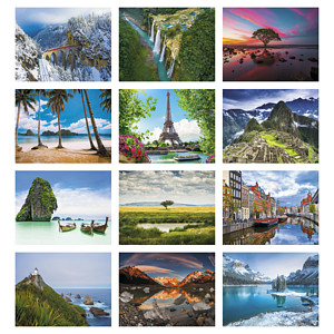 Triumph® Calendars World Scenic Calendar