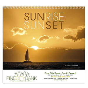 Triumph® Calendars Sunrise Sunset Calendar