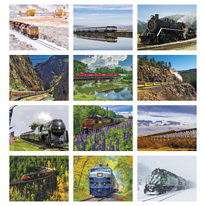 Triumph® Calendars Trains Calendar