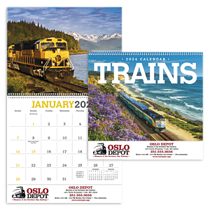 Triumph® Calendars Trains Calendar