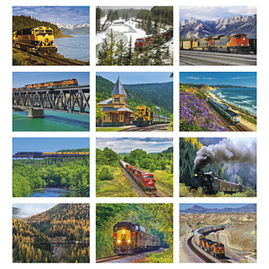 Triumph® Calendars Trains Calendar