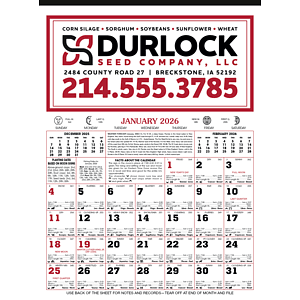 Skinner & Kennedy® 12-Sheet Almanac Calendar