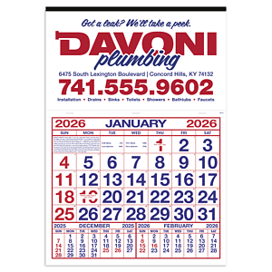 Skinner & Kennedy® Billboard Apron Calendar