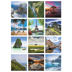 Triumph® Calendars World Scenic Calendar