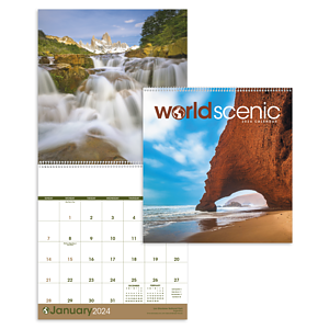 Triumph® Calendars World Scenic Calendar