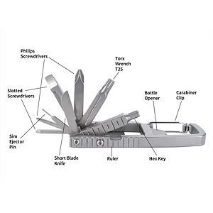11-in-1 Carabiner Tool Kit