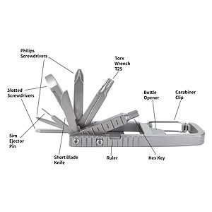 11-in-1 Carabiner Tool Kit