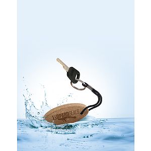 Buoy Oval Cork Keychain