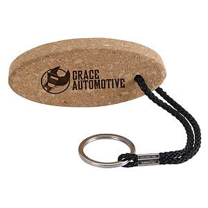 Buoy Oval Cork Keychain