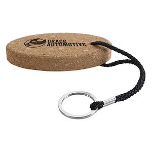 Buoy Oval Cork Keychain