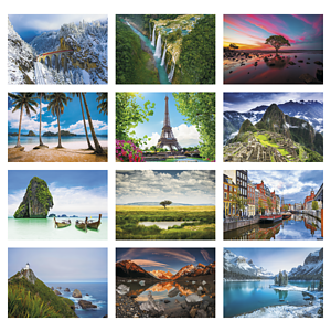 Triumph® Calendars World Scenic Calendar