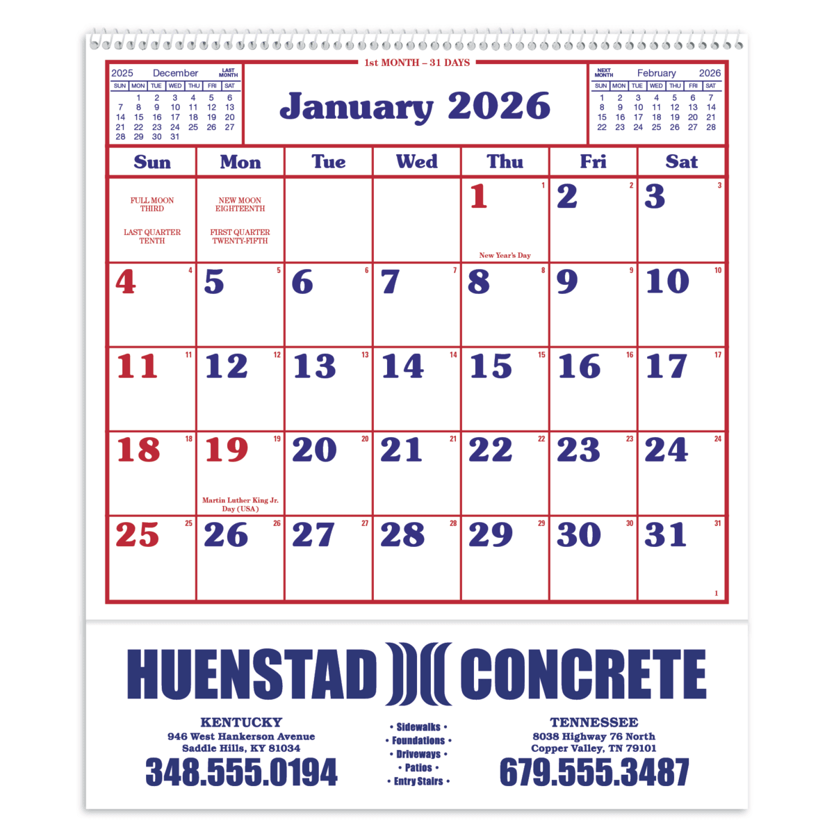 Skinner & Kennedy® Home/Office Appointment Calendar