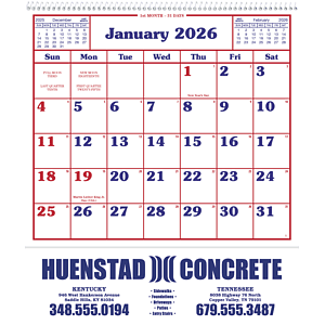 Skinner & Kennedy® Home/Office Appointment Calendar