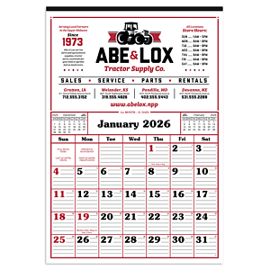 Skinner & Kennedy® Commercial 12-Sheet Calendar