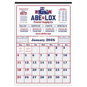 Skinner & Kennedy® Commercial 12-Sheet Calendar