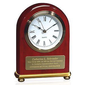 JAFFA® Rosewood Arch Clock