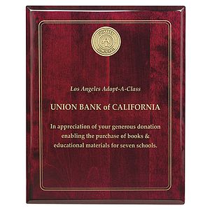 JAFFA® Rosewood Plaque - 8" x 10"