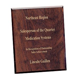 JAFFA® Trillinnium Award Plaque - 8" x 10"