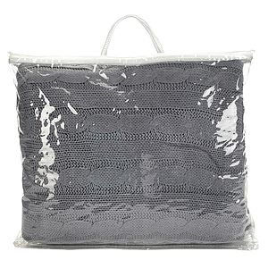 Cable Knit Sherpa Blanket