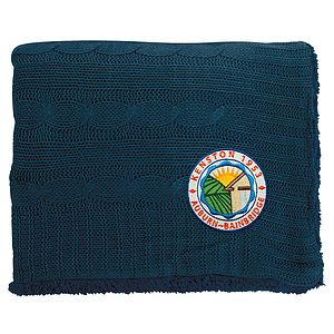 Cable Knit Sherpa Blanket