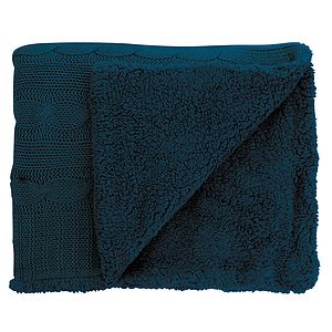 Cable Knit Sherpa Blanket
