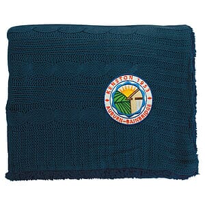 Cable Knit Sherpa Blanket