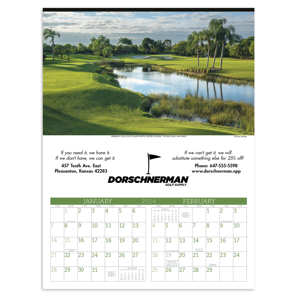 Triumph® Calendars Executive Golf Calendar
