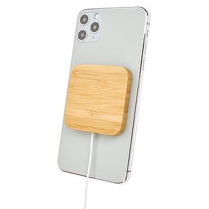 Good Value™ Bamboo Magnet-Hold 15W Wireless Charger