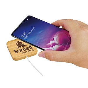 Good Value™ Bamboo Magnet-Hold 15W Wireless Charger