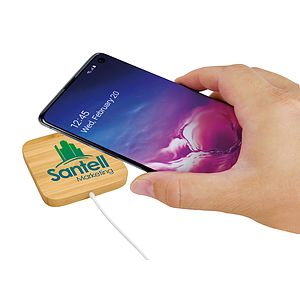 Good Value™ Bamboo Magnet-Hold 15W Wireless Charger