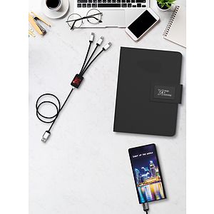 SCX Innovative Design™ Full-Color Illuminated Power Bank Slim 5000 mAh