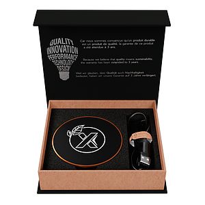 SCX Innovative Design™ Maple Wood 10W Wireless Charger