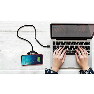 SCX Innovative Design™ Bamboo 10W Hexa Wireless Charger