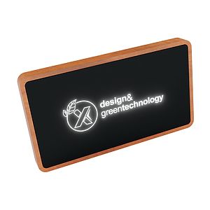 SCX Innovative Design™ Maple Wood Wireless Power Bank 5000 mAh