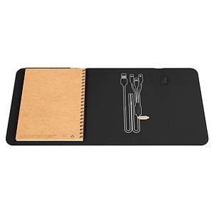 SCX Innovative Design™ Wireless Charging Notebook A5 with Power Bank 4000 mAh