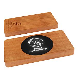 SCX Innovative Design™ Bamboo Wireless Power Bank 10,000 mAh