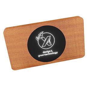 SCX Innovative Design™ Bamboo Wireless Power Bank 10,000 mAh