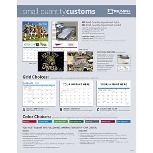 Triumph® Calendars Small Quantity Custom - Spiral Calendar